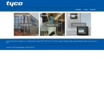 Tycofs.cz(Tyco Fire & Security) Screenshot