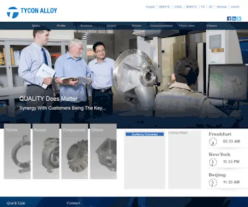 Tyconalloy.com(Tyconalloy) Screenshot