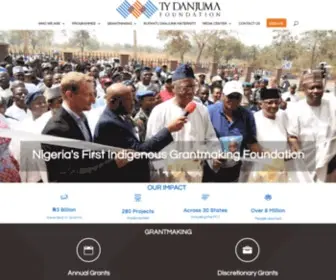 Tydanjumafoundation.org(TY Danjuma Foundation) Screenshot
