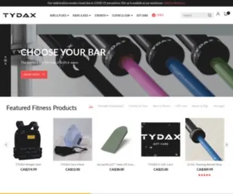 Tydax.com(TYDAX Strength & Conditioning Equipment) Screenshot