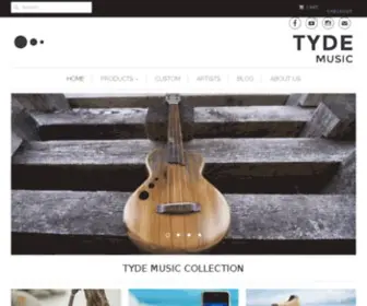 Tydemusic.com(Custom Ukuleles Made in California) Screenshot
