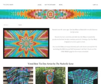 Tyedyemary.com(Tye Dye Mary) Screenshot