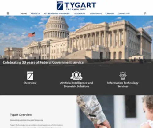 Tygart.com(Advanced Technology and Solutions for Government Agencies) Screenshot