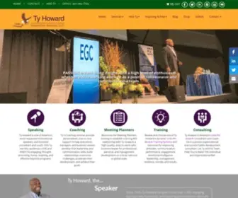 Tyhoward.com(Motivational Speaker) Screenshot