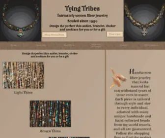 Tyingtribes.com(Tying Tribes Hand Woven Jewelry) Screenshot