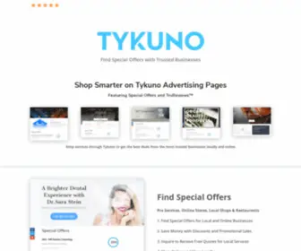 Tykuno.com(Find Special Offers with Trusted Businesses) Screenshot