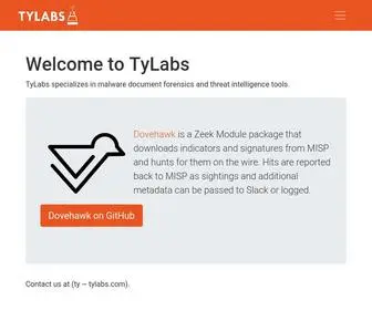 Tylabs.com(Threat Intelligence Tools) Screenshot