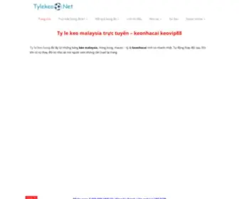 Tylekeobong.net(Tỷ lệ kèo malaysia trực tuyến) Screenshot