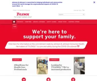 Tylenol.ca(The official website for TYLENOL® products. Discover how TYLENOL®) Screenshot