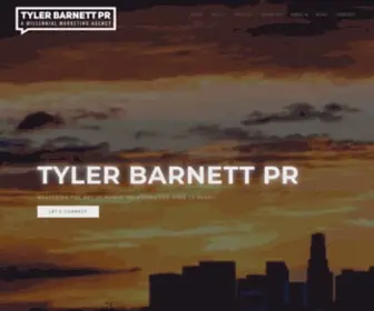 Tylerbarnettpr.com(Tyler Barnett Public Relations firm in Los Angeles) Screenshot