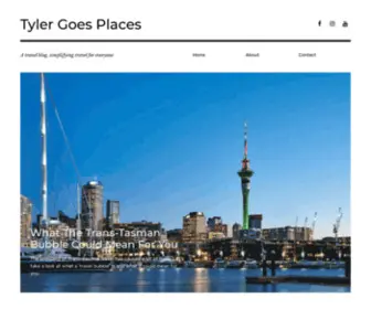 Tylergoesplaces.com(A travel blog) Screenshot