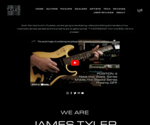 Tylerguitars.com Screenshot