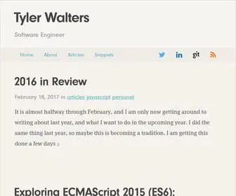 Tylerwalters.com(Tyler Walters) Screenshot