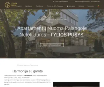 Tyliospusys.lt(Apartamentų nuoma Palangoje netoli jūros) Screenshot