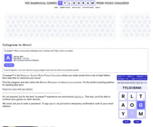 Tylogr.am(The Diabolical Sliding Word Puzzle Game) Screenshot