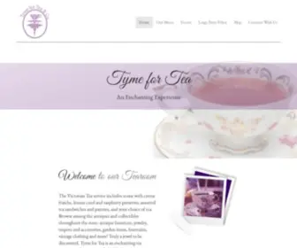 Tymefortea.com(Tyme for Tea) Screenshot