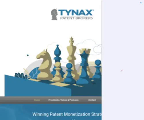 Tynax.com(The Patent Brokers) Screenshot