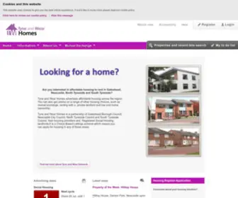 Tyneandwearhomes.org.uk(Tyneandwearhomes) Screenshot