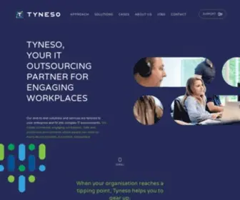 Tyneso.com(Your IT outsourcing partner for engaging workplaces) Screenshot