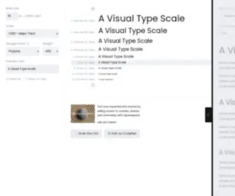 Type-Scale.com(Create stunning typography) Screenshot