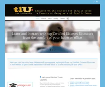 Type1University.com(Diabetes Education & Courses) Screenshot