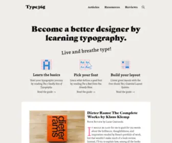 Type365.com(Typography made easy) Screenshot