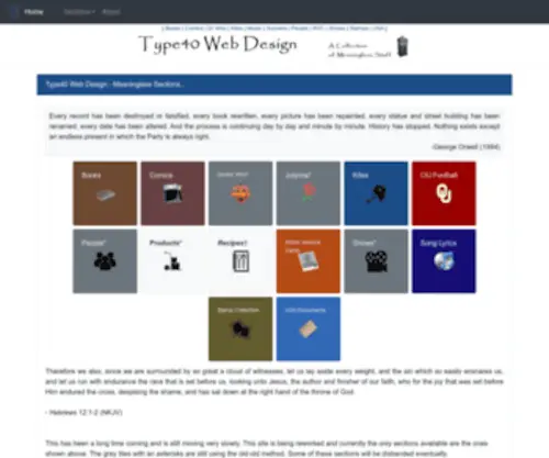 Type40.com(Type40 Information Database) Screenshot