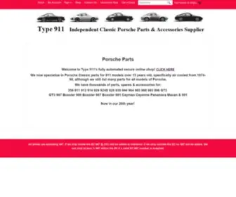 Type911Shop.co.uk(Porsche Parts) Screenshot