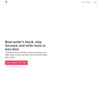 Typeboost.io(Boost your writing productivity) Screenshot