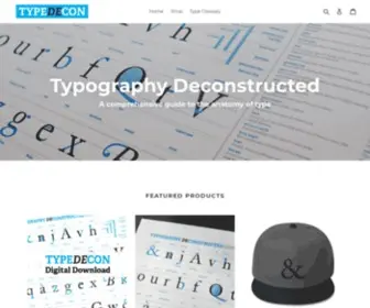 Typedecon.com(Typography Deconstructed) Screenshot