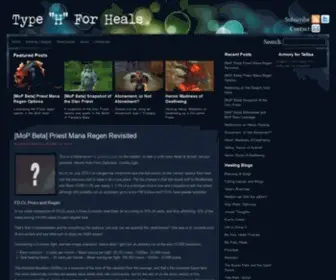 Typehforheals.com(Type "H" For Heals) Screenshot