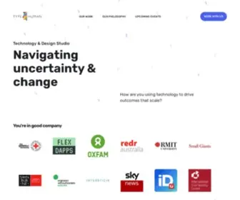 Typehuman.com(Navigating uncertainty & change) Screenshot