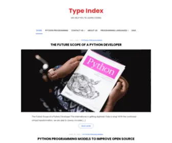 Typeindex.org(The International Type Index) Screenshot