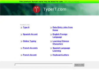 Typeit.com(The Leading Type IT Site on the Net) Screenshot