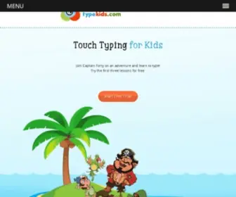 Typekids.com(The Most Fun Typing Course for Kids) Screenshot