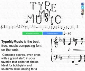 Typemymusic.com(Typemymusic) Screenshot