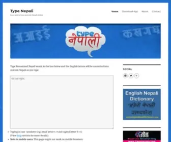 Typenepali.com(Easy way to type unicode Nepali online) Screenshot