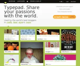 Typepad.co.uk(Share your passions with the world) Screenshot