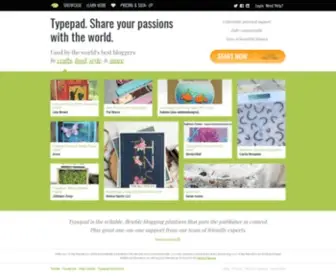 Typepad.jp(Share your passions with the world) Screenshot