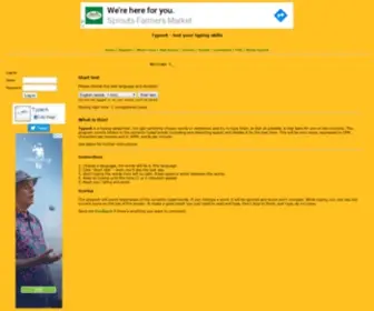 Typera.net(The original typing test) Screenshot