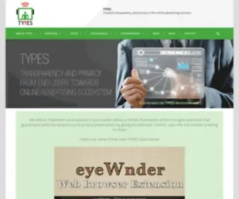 Types-Project.eu(Towards transparency and privacy in the online advertising business) Screenshot