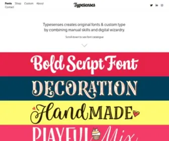 Typesenses.com(Font) Screenshot