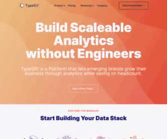Typesift.com(We're Changing the way Companies Build Analytics Teams. Our mission at TypeSift) Screenshot