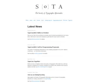 Typesociety.org(The Society of Typographic Aficionados (SOTA)) Screenshot