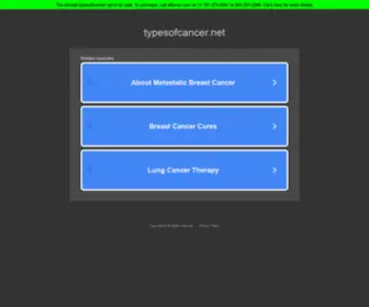 Typesofcancer.net(Typesofcancer) Screenshot