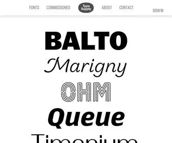 Typesupply.com(Type Supply) Screenshot