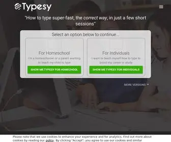 Typesy.com(Touch Typing & Keyboarding Software & App) Screenshot