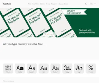 TypeType.org(Browse commercial fonts) Screenshot