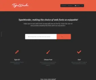 Typewonder.com(Beta) Screenshot