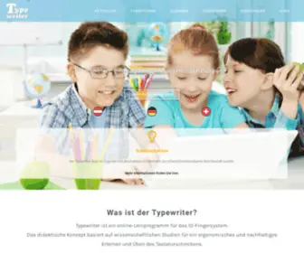 Typewriter.ch(Das kostenlose Lernprogramm für Tastaturschreiben) Screenshot